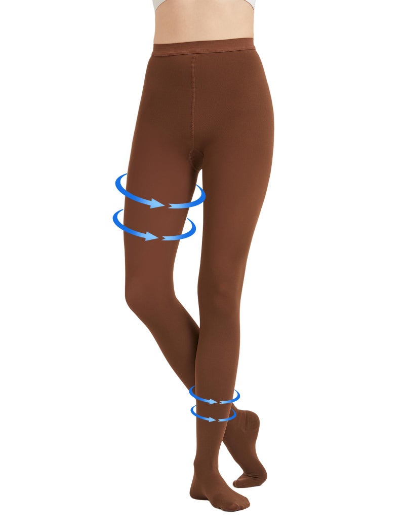 جوارب طبية ضاغطة واسعة جداً 4XL للنساء والرجال، مغلقة من الأمام 20-30 مم زئبقي، جوارب ضاغطة متدرجة دعم عالية الخصر، جوارب دعم لتورم الساقين، بعد الجراحة، أثناء الحمل